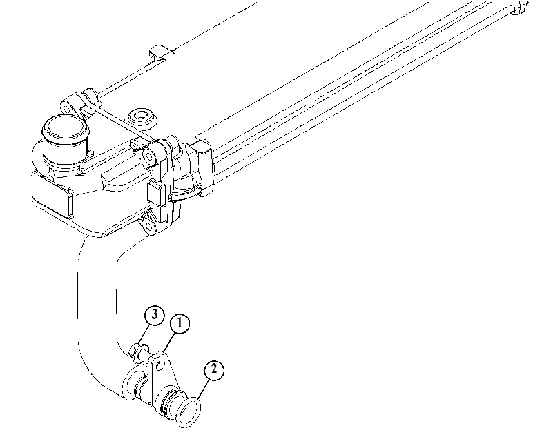 CONNECTOR GP-COOLANT HOSE 5168928 CAT
