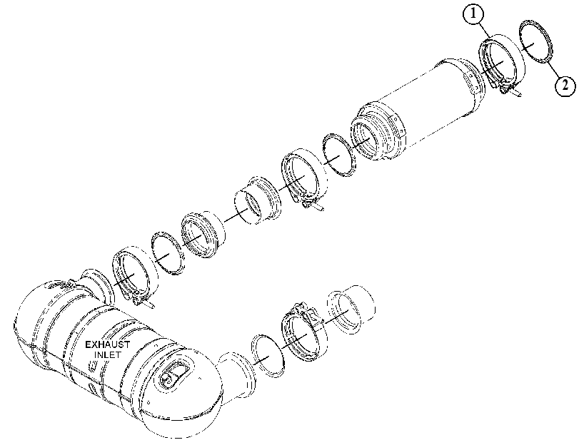 CLAMP GP-EXHAUST 5366836 CAT