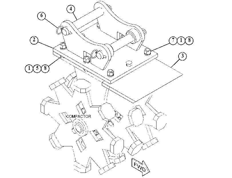 FRAME GP-QUICK COUPLER 5177013 CAT