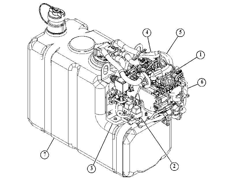 Модуль AdBlue (компоновка) 5043153 CAT