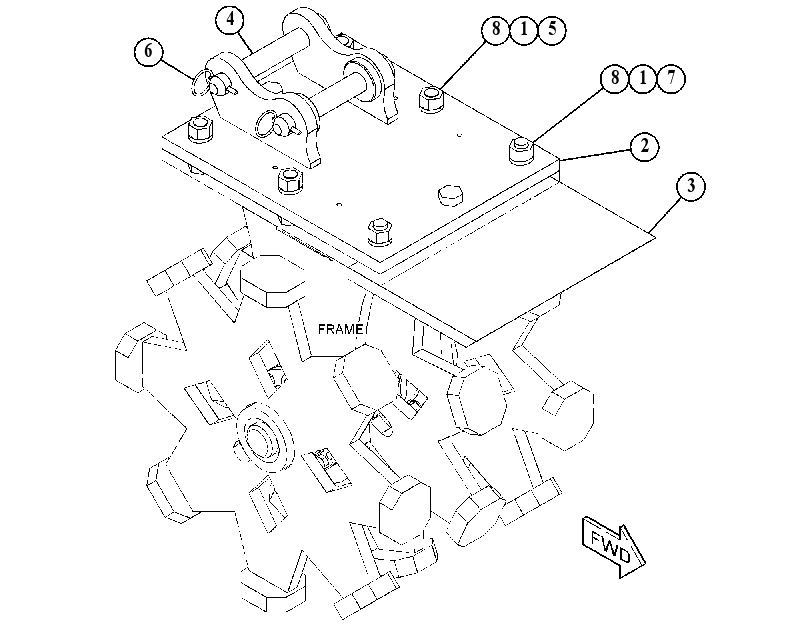 FRAME GP-QUICK COUPLER 5177007 CAT