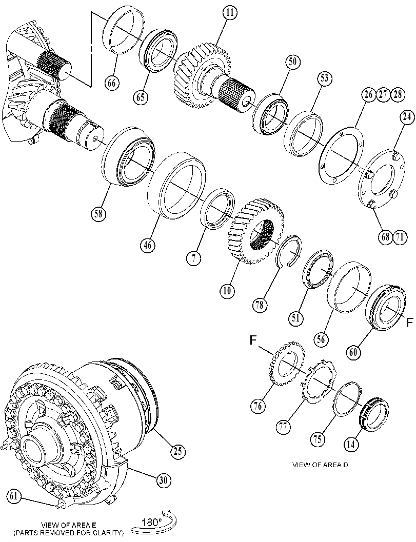 Дифференциал с конической передачей 4156363 CAT