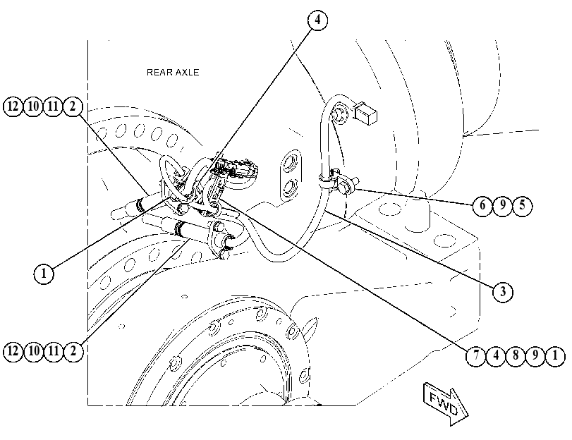 WIRING GP-REAR AXLE 4808959 CAT