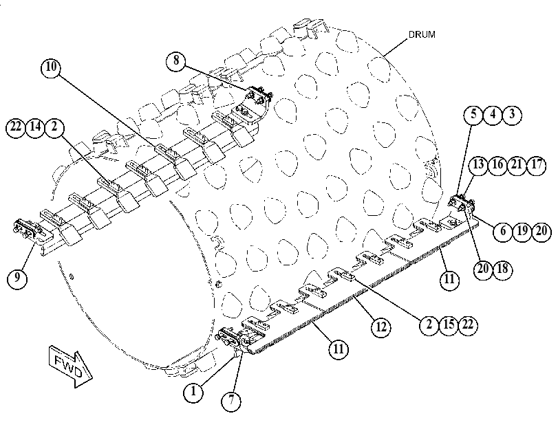 SCRAPER GP-DRUM 5262111 CAT