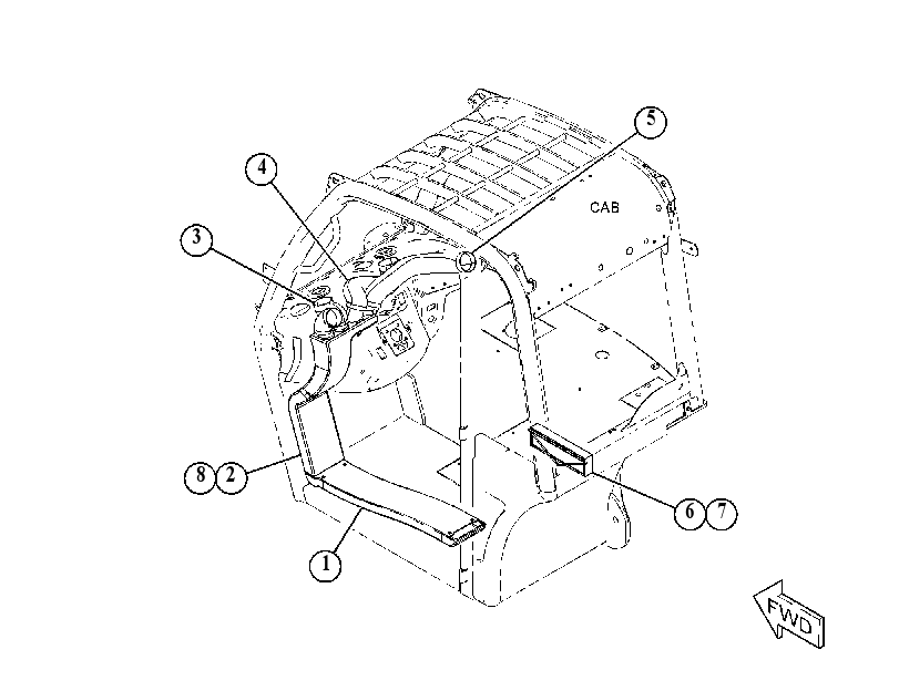 DUCT & FILTER GP-CAB AIR 5081274 CAT