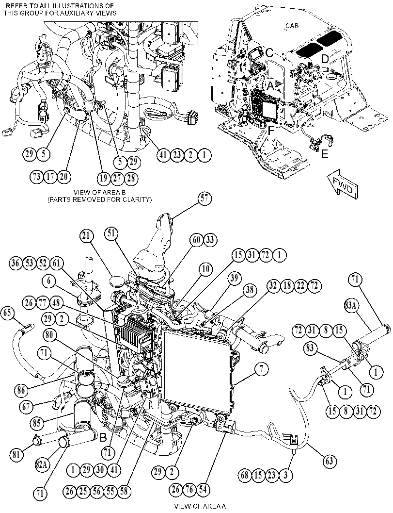 Проводка площадки 5029952 CAT