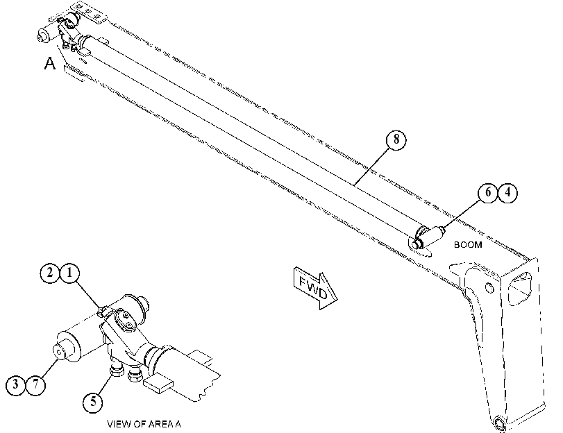 CYLINDER & MTG GP-BOOM 5077129 CAT