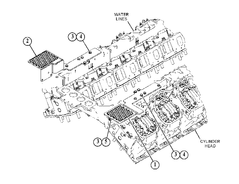 SHIELD GP-WATER MANIFOLD 1807424 CAT