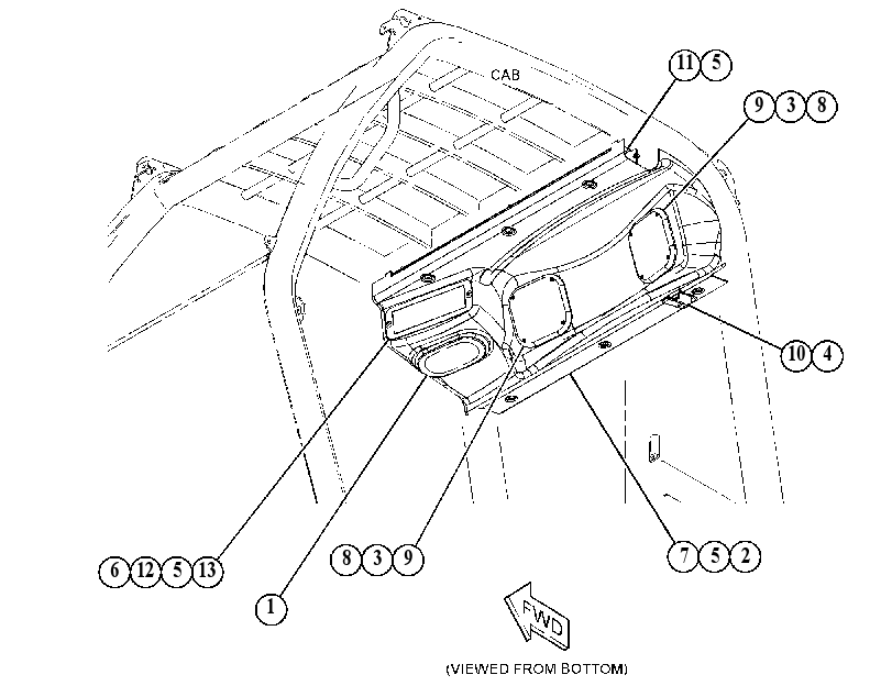 INSTALLATION GP-OVHD CONSOLE 3178700 CAT