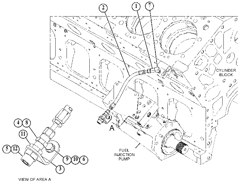 LINES GP-FUEL COLLECTOR 4708627 CAT