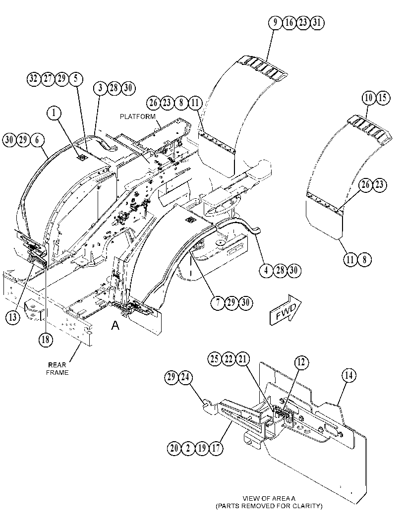 KIT-FENDER 4905646 CAT