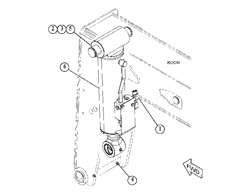 CYLINDER & MTG GP-TILT 5077126 CAT