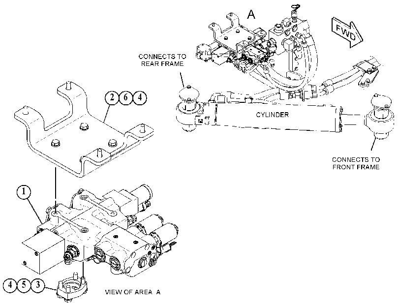 VALVE & MTG GP-STEERING 4895690 CAT