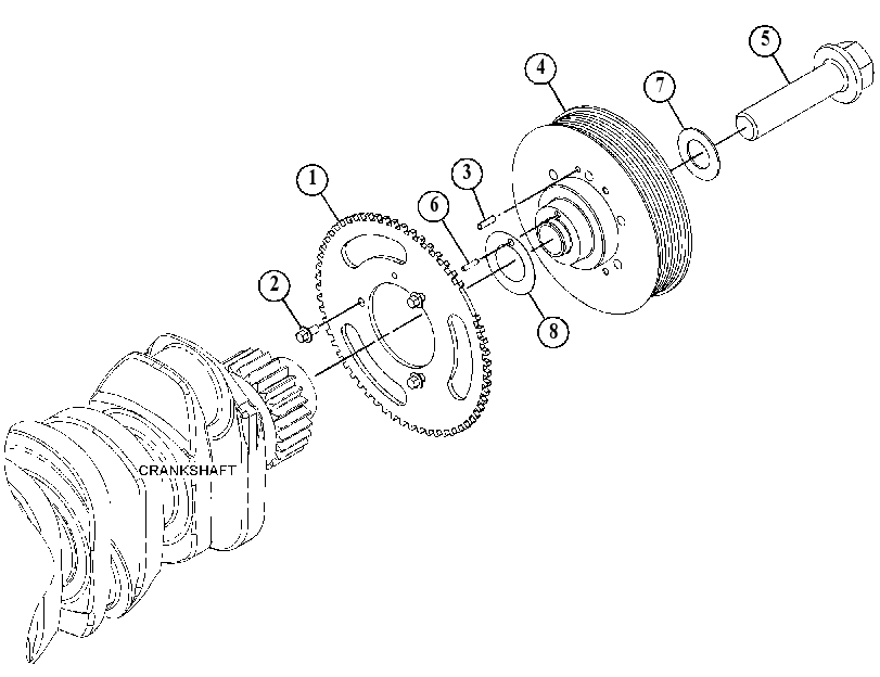 PULLEY GP-ENGINE 5174284 CAT