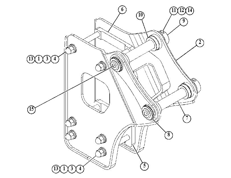 MOUNTING GP-HAMMER 5233109 CAT