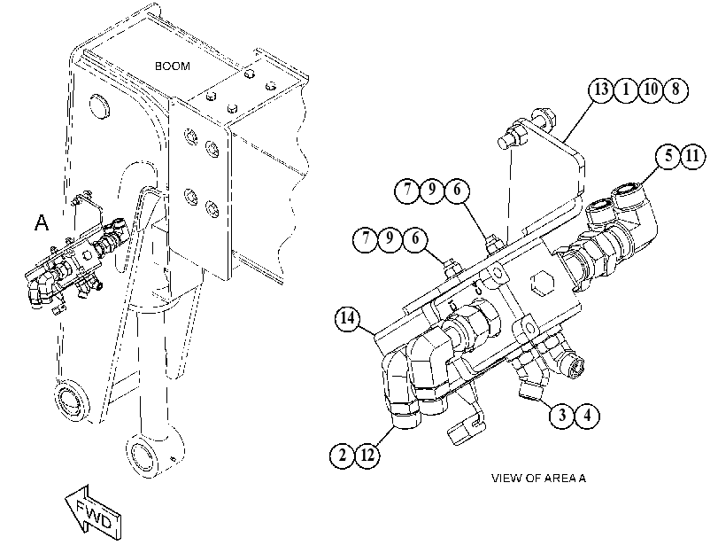 VALVE & MTG GP-DIVERTER 5092123 CAT