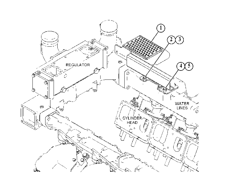 SHIELD GP-WATER MANIFOLD 4916251 CAT