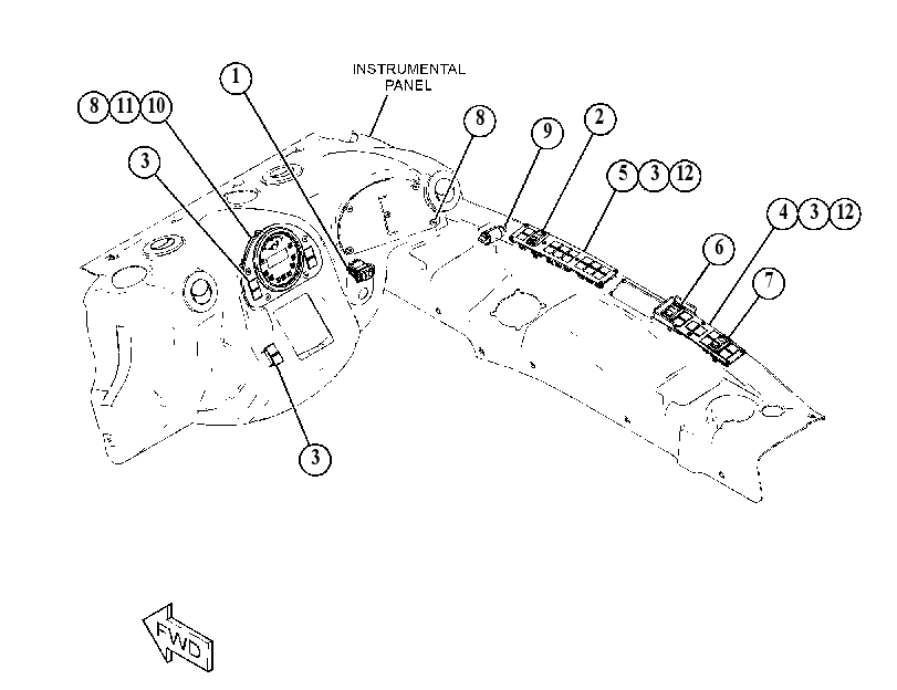 GAUGE GP-CLUSTER 5091893 CAT