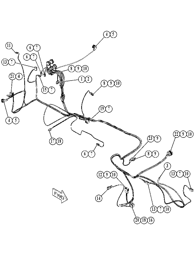 Жгут проводов шасси 4469798 CAT