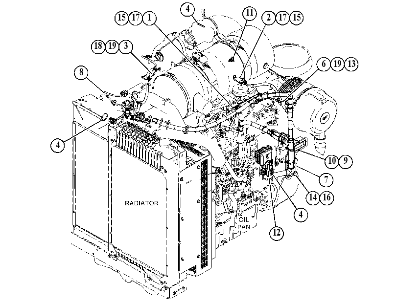 Проводка двигателя 5156505 CAT