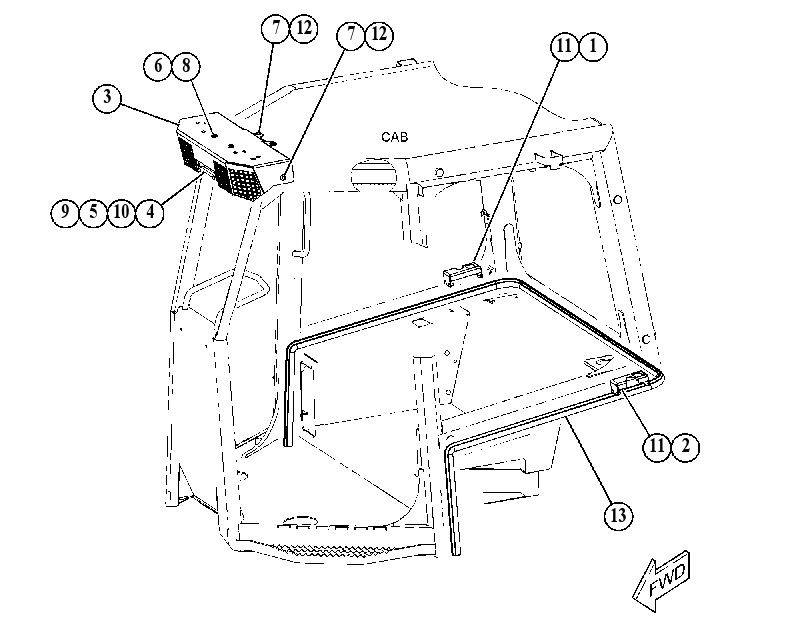 INSTALLATION GP-CAB 5152046 CAT