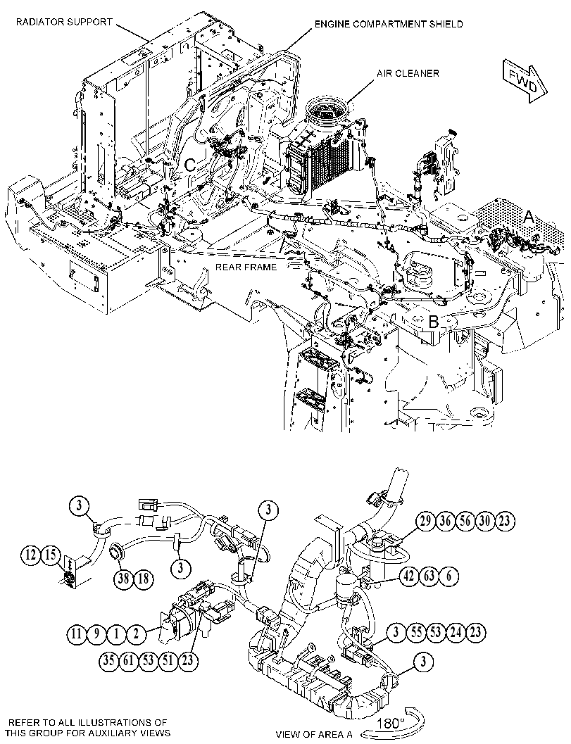 Проводка шасси 4893207 CAT