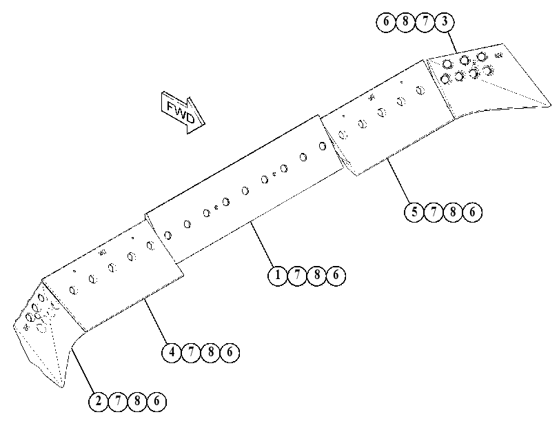 Зуб и режущая кромка 4798143 CAT