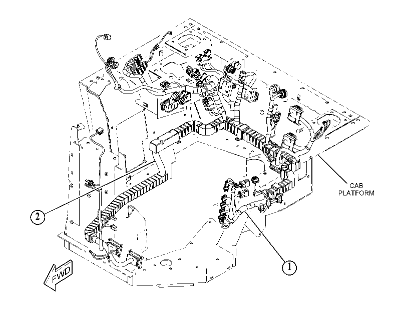 Проводка площадки 5205632 CAT