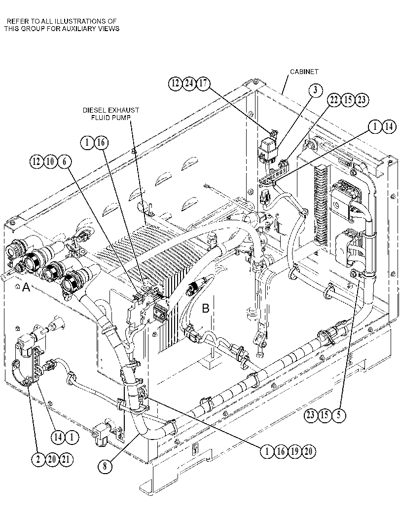 Проводка модуля AdBlue 4904221 CAT