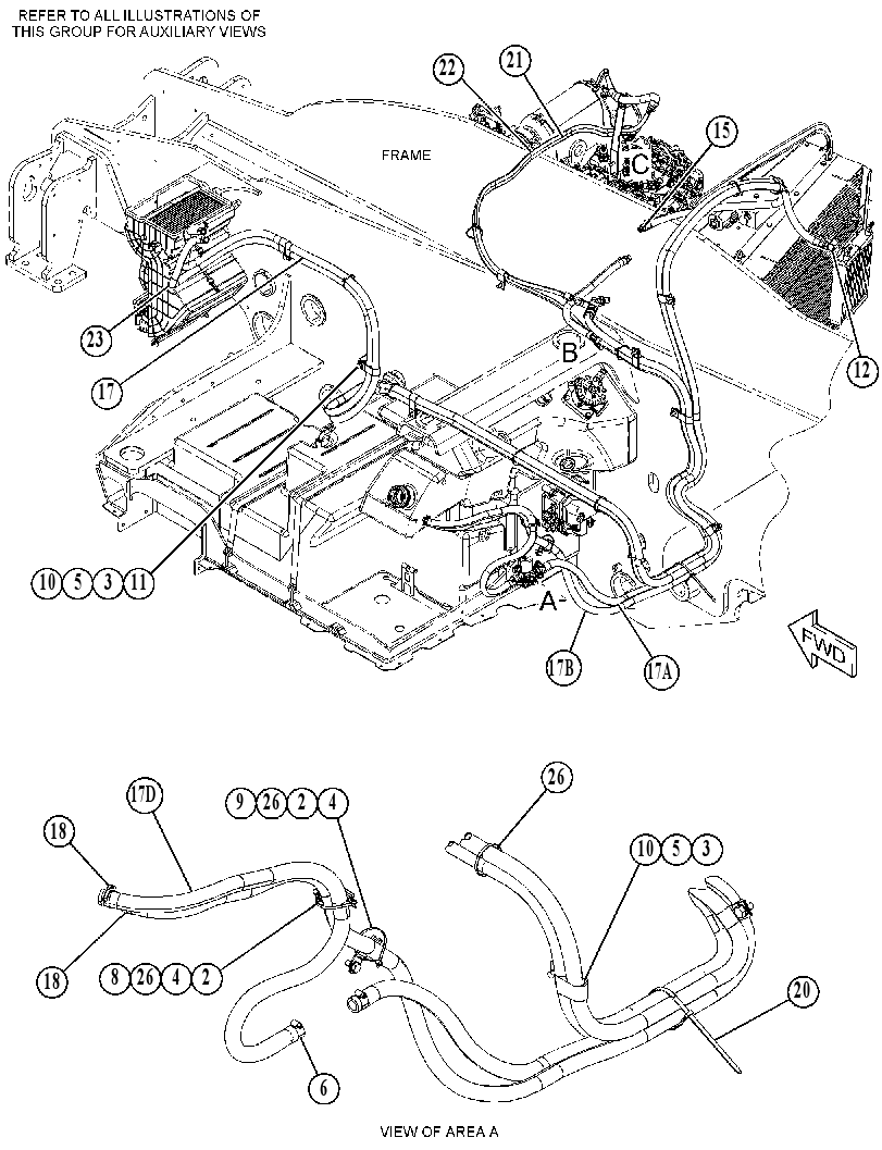 LINES GP-HEATER & AIR COND 4973809 CAT