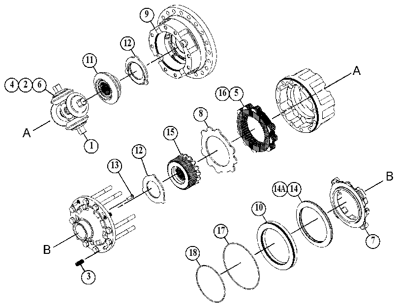 Дифференциал 5167299 CAT