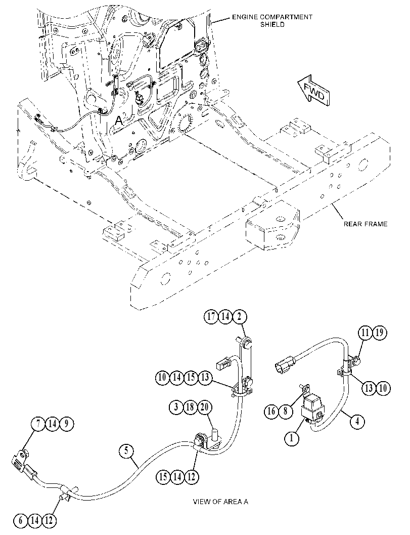 WIRING GP-AXLE OIL COOLER 3641662 CAT