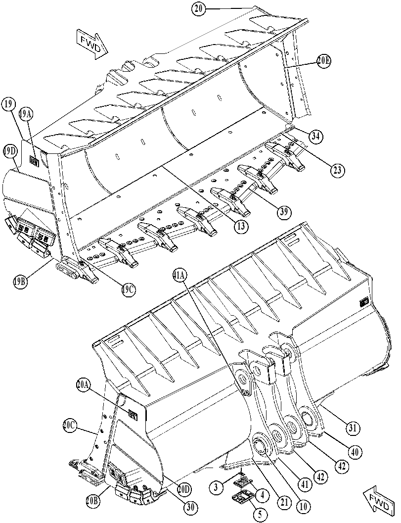 BUCKET AS-COAL 4740043 CAT