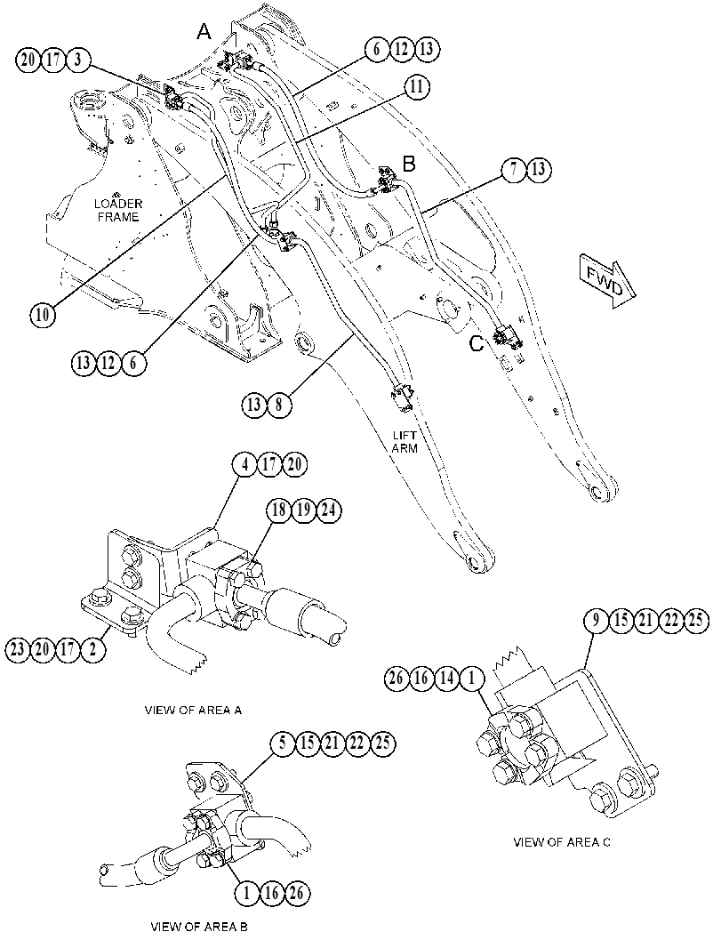 Трубопроводы передние 4945028 CAT