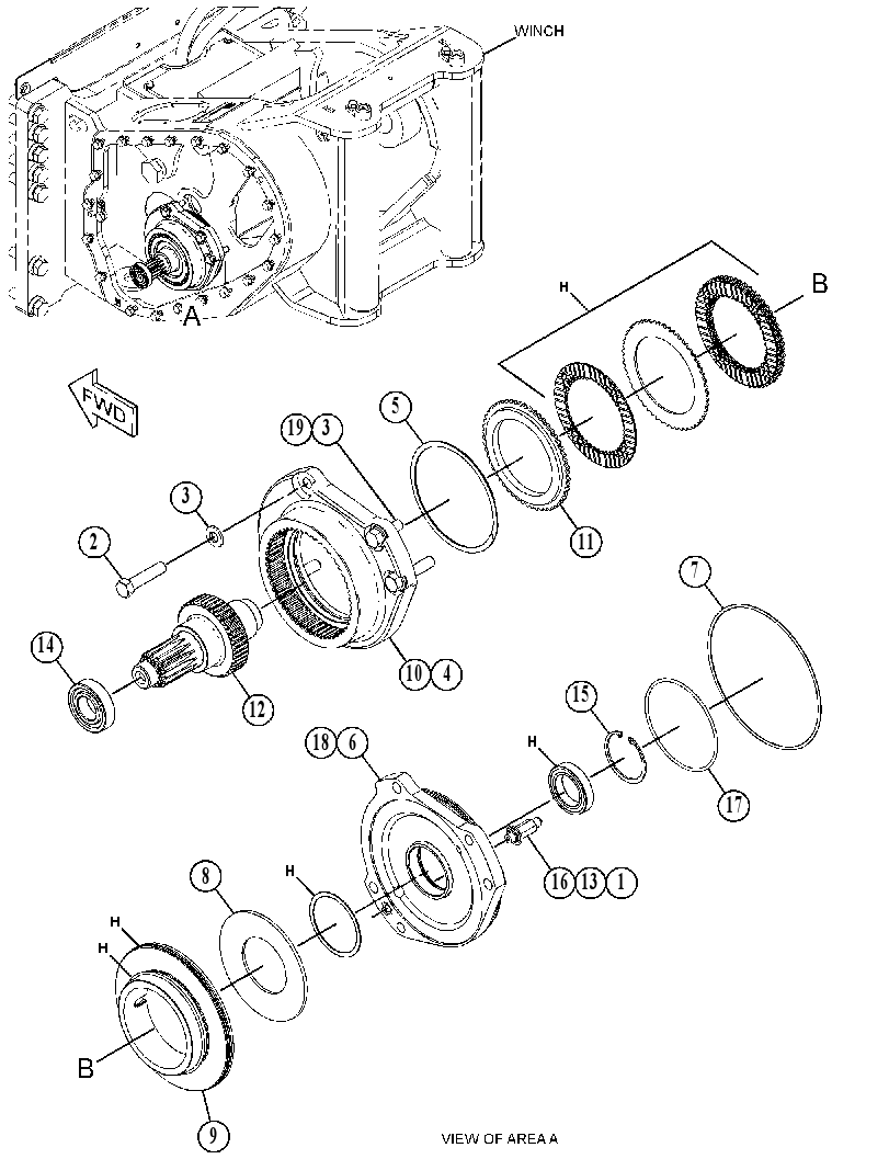 BRAKE GP-WINCH 5156430 CAT