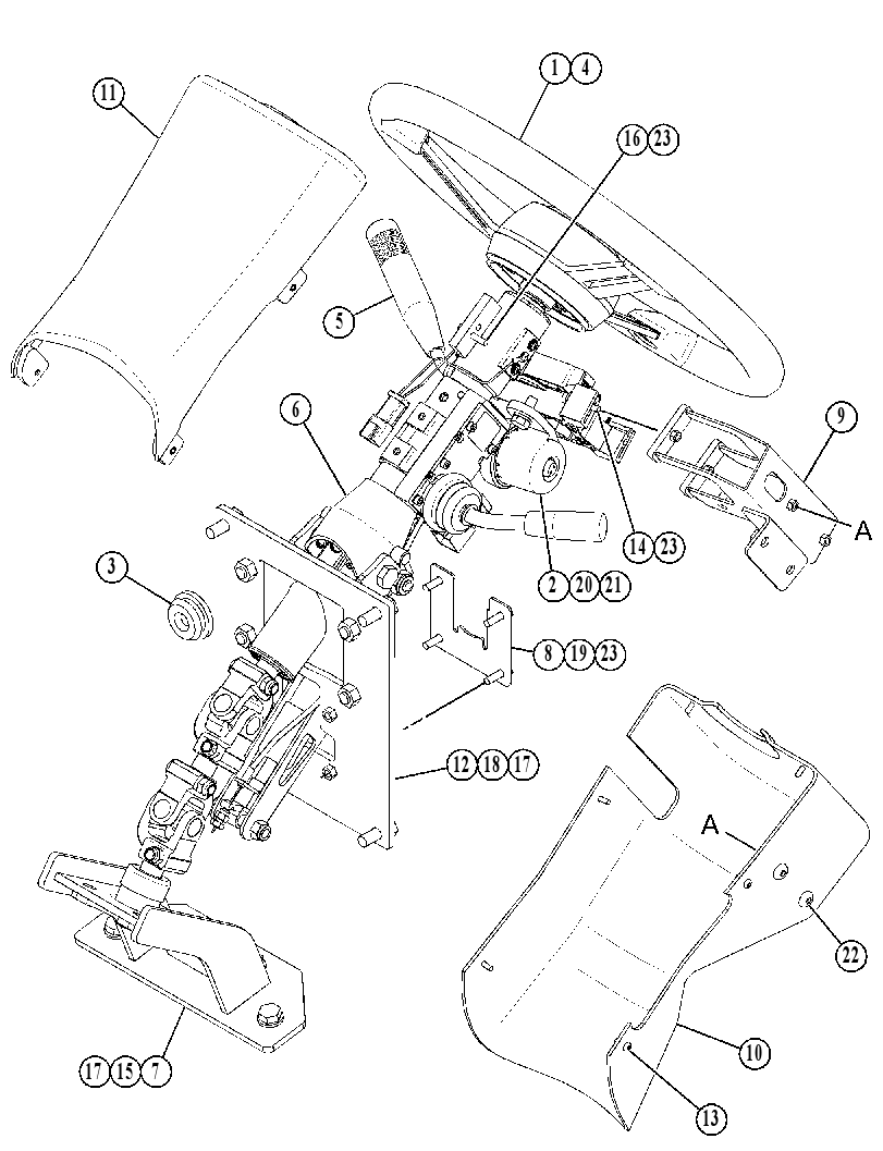 CONTROL & MTG GP-STEERING 5019450 CAT