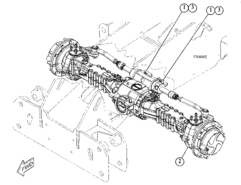AXLE & MOUNTING GP 5108470 CAT