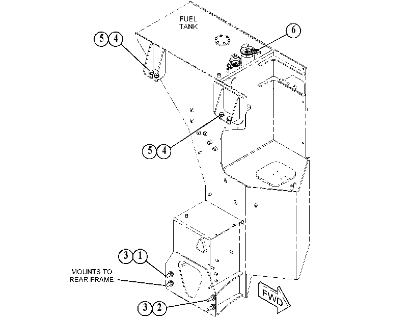 MOUNTING GP-FUEL TANK 3868507 CAT
