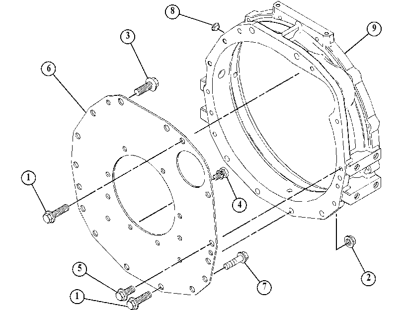 Картер маховика 4656991 CAT