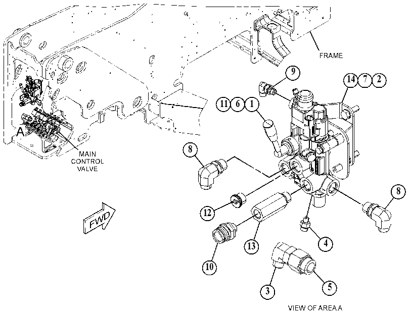 VALVE & MTG GP-BRAKE 5012456 CAT