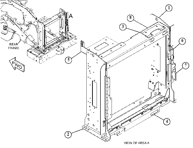 FRAME GP-RADIATOR 5091867 CAT