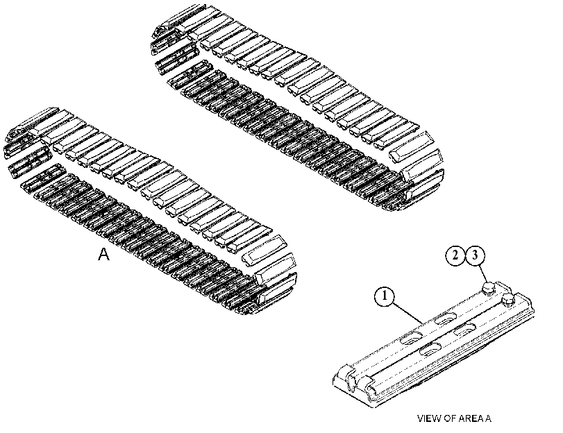 PAD GP-TRACK RUBBER 3577479 CAT