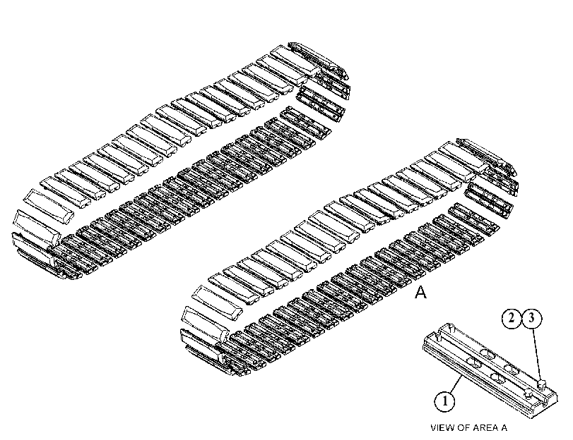 PAD GP-TRACK RUBBER 5336297 CAT