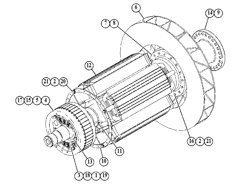 Ротор генератора 5167000 CAT