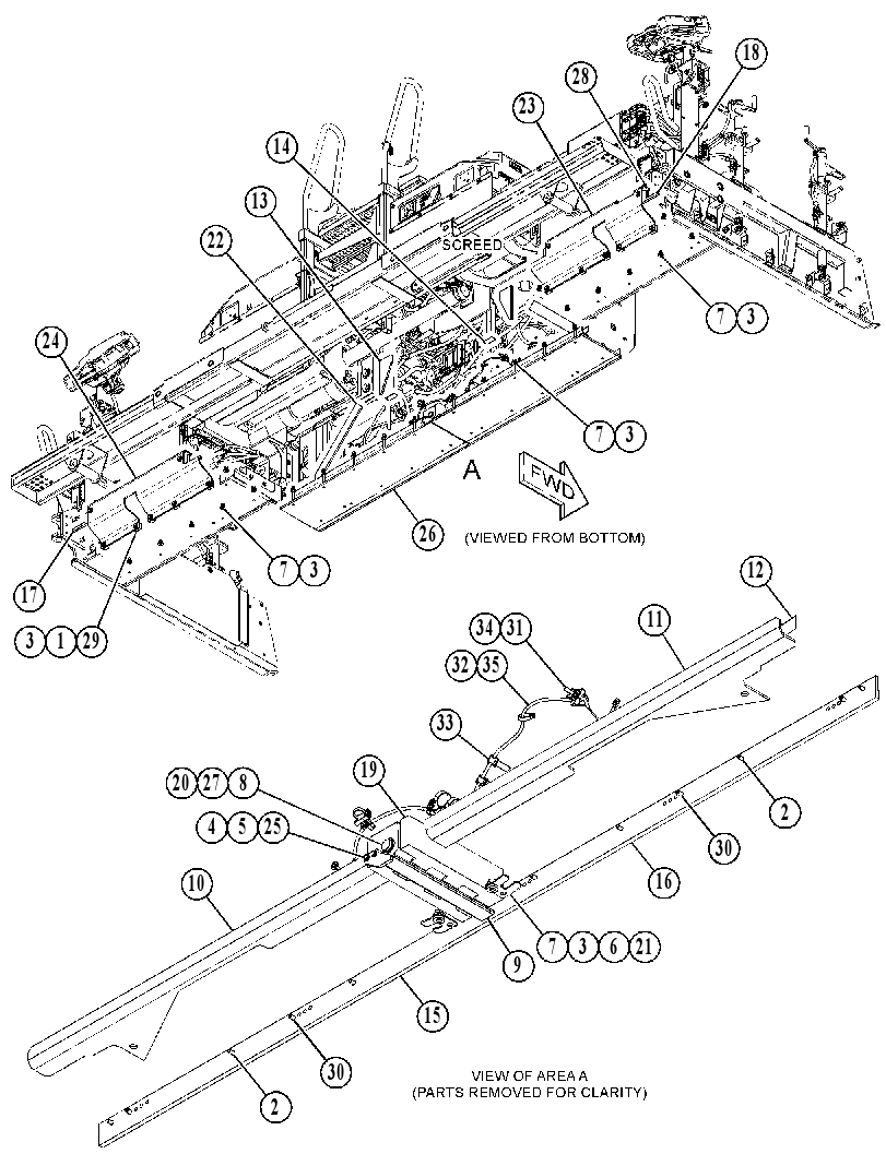 FRAME GP-SCREED 5227636 CAT