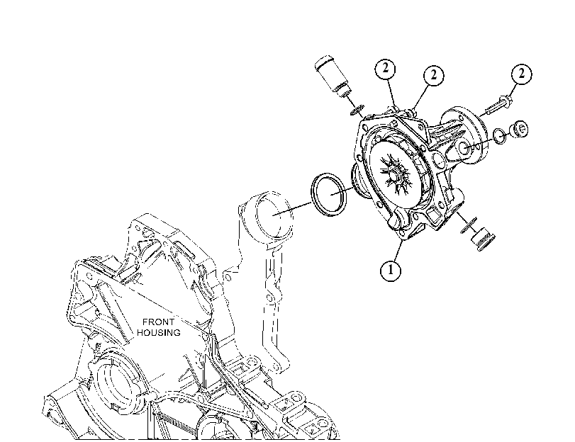 PUMP & MTG GP-WATER 5363448 CAT
