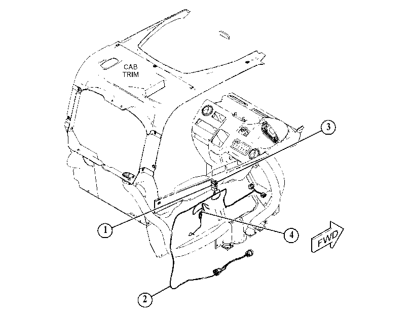 Проводка площадки 5196395 CAT