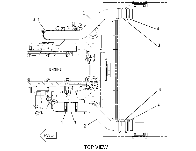 LINES GP-AFTERCOOLER AIR 2916408 CAT