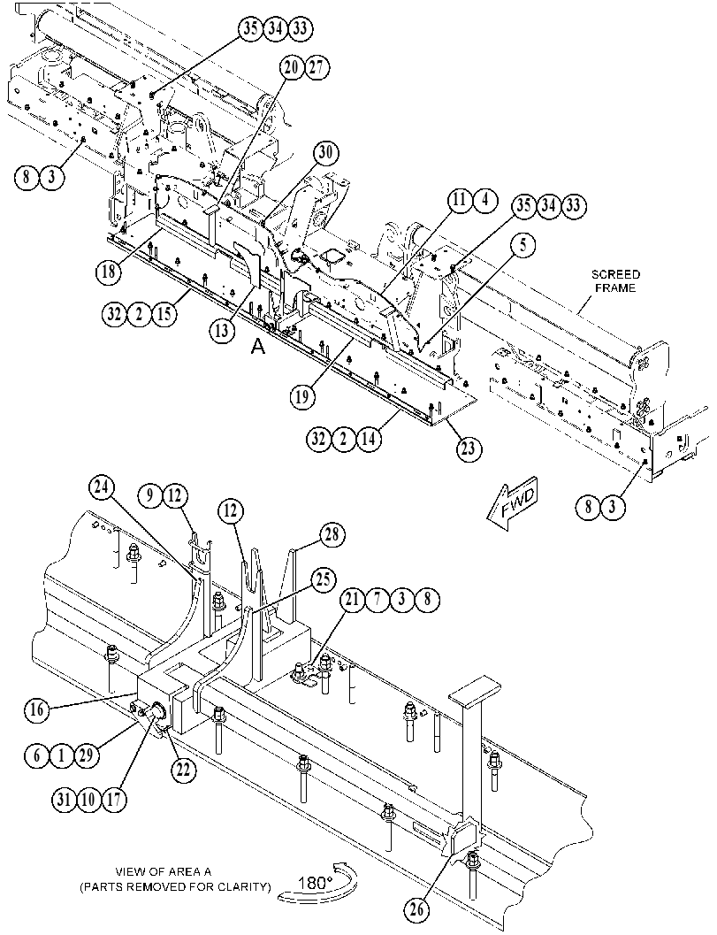 FRAME GP-SCREED 5215563 CAT