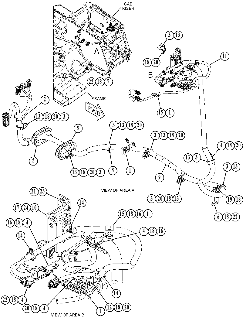 WIRING GP-RISER 4541929 CAT